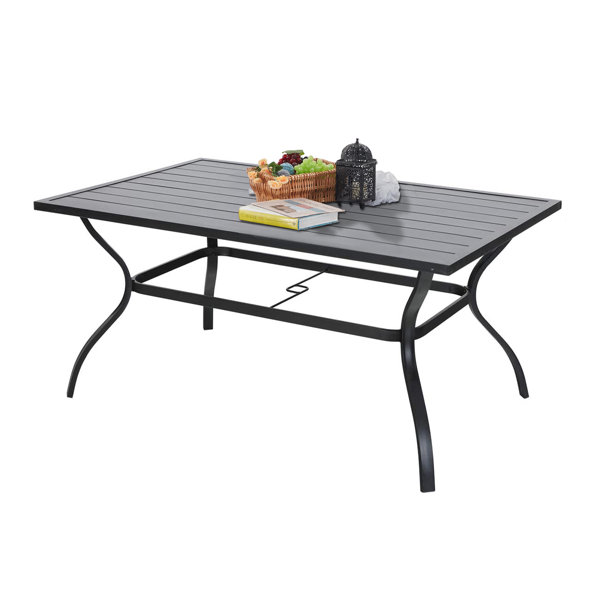 Lark Manor Hesson Steel Dining Table & Reviews Wayfair